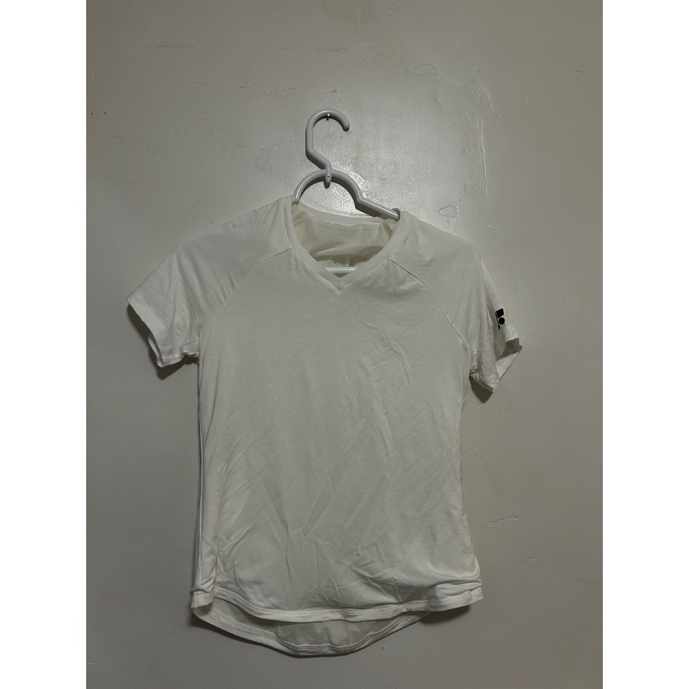 Forme Core V Posture Correcting Tee Snow White V-Neck Short Sleeve Shirt Small